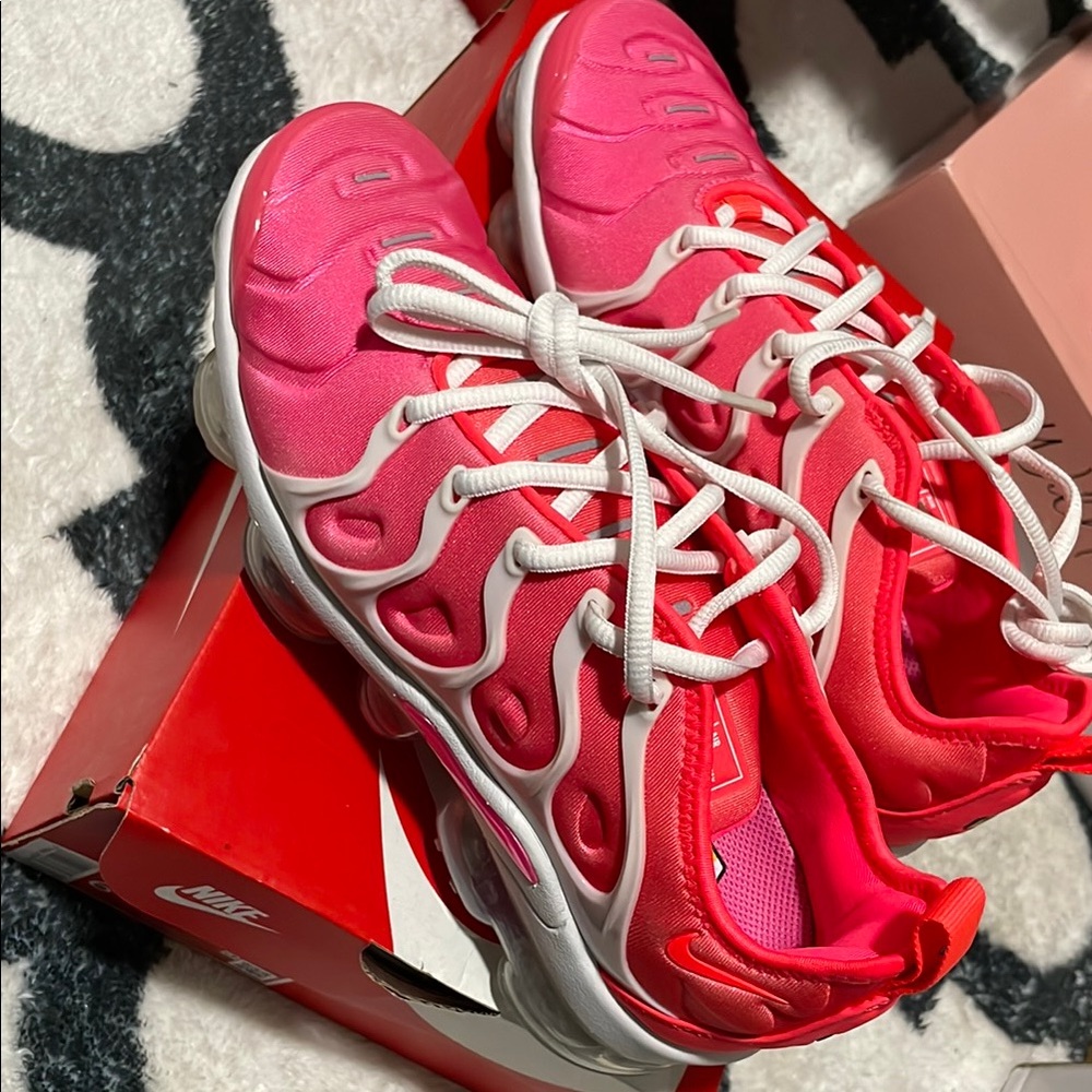 Nike Vibrant Pink and White Athletic Shoes